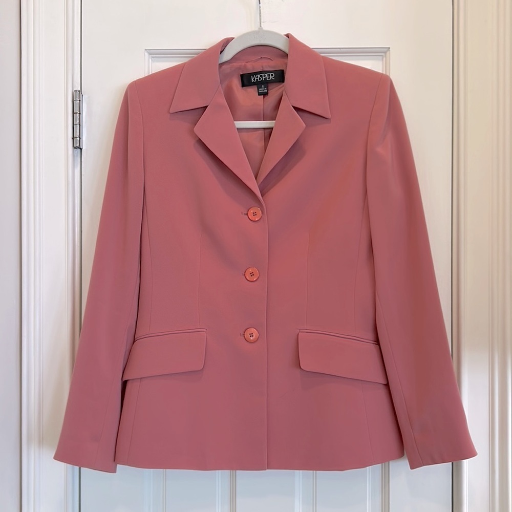 Kasper Work or Casual Blazer in a Salmon/Pink Color sz.4